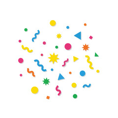 Colorful Confetti and Shape Burst