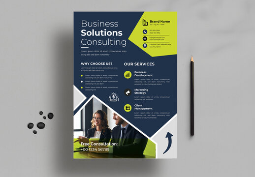 Corporate Business Solutions Agency Flyer Template Design