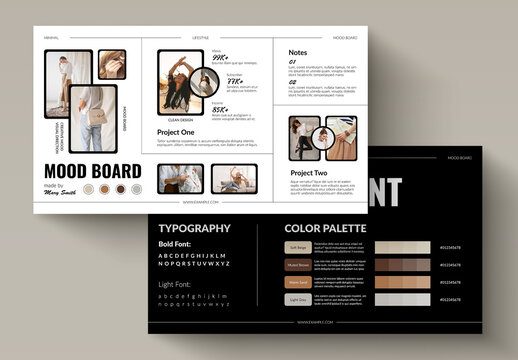 Creative Mood Board Template Layout