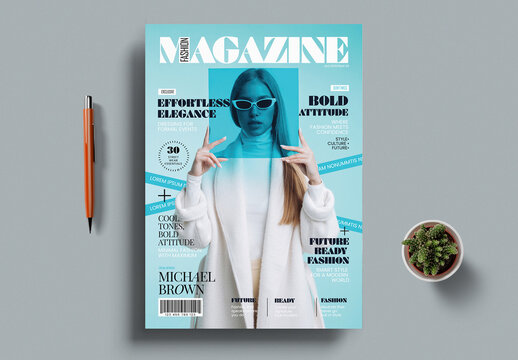 Magazine Cover Design Template