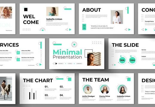 Minimal Presentation Design Layout