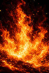 Fototapeta premium A background with a burning flame effect