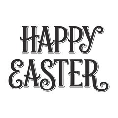 Obraz premium Happy Easter Typography
