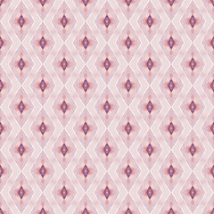 Fototapeta premium Abstract watercolor geometrical background, retro style seamless pattern in beige and purple tones