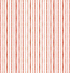 Obraz premium Abstract watercolor stripes geometrical background, retro style seamless pattern in beige and pink tones