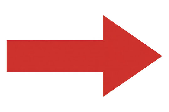 Large red arrow pointing to the right arrow large arrow isolated on a transparent background
