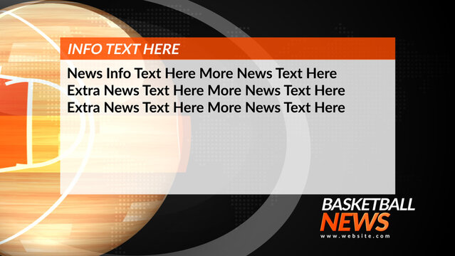 Broadcast Basketball Info Screen