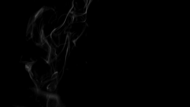 Mystical Smoke Patterns Dance in the Dark Background, Shaping Abstract Art
