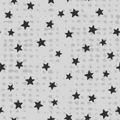 Fototapeta premium Stars pattern design with doted texture