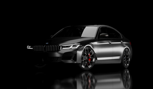 Kazakhstan, Almaty - January 25, 2026: All-new BMW 5 Series G30 540 xdrive.
