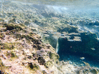 Greece Aegina Island under water 