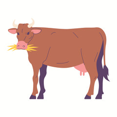 Fototapeta premium Illustration of an dairy cows