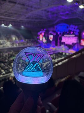 Light stick of Korean band, Xdinary Heroes, inside the fanmeeting venue