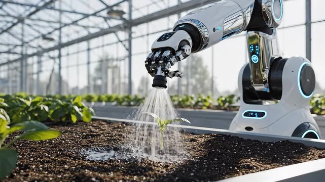 intelligent automation artificial intelligence underground agriculture crop monitoring vertical farming self watering plant pot collaborative robotics agtech living soil water positive iiot machine l