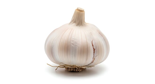 garlic isolated on white background