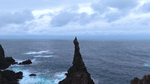 Rough Seas over Candle Rock, Nishinoshima, Oki Islands Shimane Japan