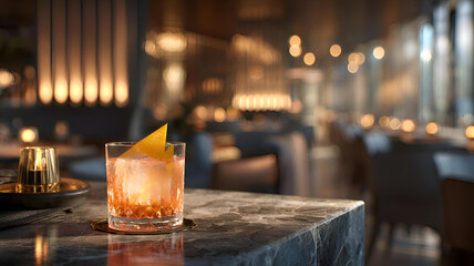 glass of beer on bar counter