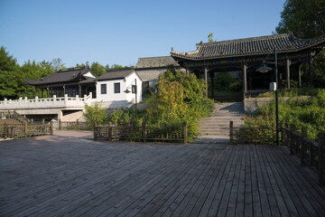 Fototapeta premium Historic Huaihe Street Ancient Town, Jiangsu Province China