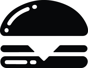 Flat design hamburger icon illustration