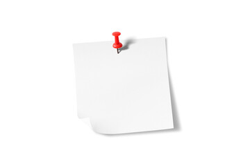 Sticky note reminder. Post it note paper. White sheets for notes isolated with clipping path on background.