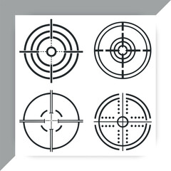 Target Crosshair Icons Set in Black and White Vector,target icon vector,target icon design,target icon concept, target icon post, target icon cartoon,target icon icon, target icon template,target
