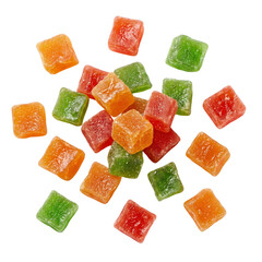 Candied fruit cubes