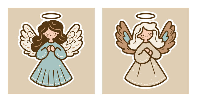 Illustration of a Sweets Angels with Wings