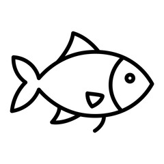 Obraz premium Fish Vector Icon