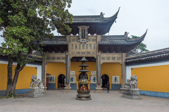 Jinshan Temple Courtyard, Zhenjiang, Jiangsu, China