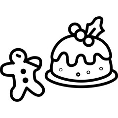 Christmas Food Vector Icon