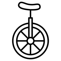 Fototapeta premium Monocycle Vector Icon