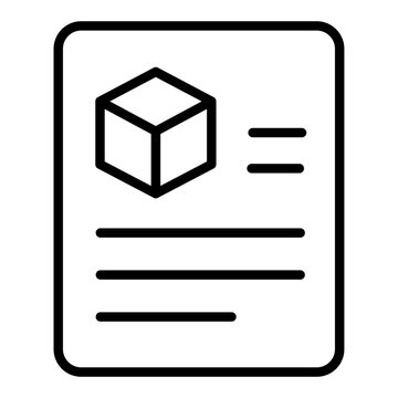 Item Description Vector Icon