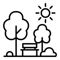 Green Spaces Vector Icon