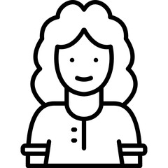 Fototapeta premium Female Vector Icon