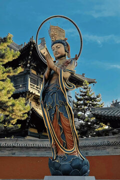 Bodhisattva Statue at Huayan Temple, Datong China