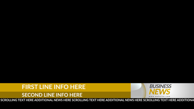 Broadcast Business Lower Third