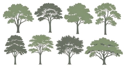 Obraz premium Tree silhouettes