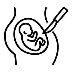 Cesarean Section Vector Icon