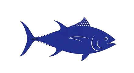 Stylized illustration of a tuna fish