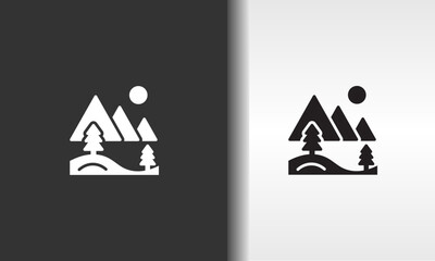 Landscape Vector, Icon Or Logo Sign Isolated Symbol Illustration
