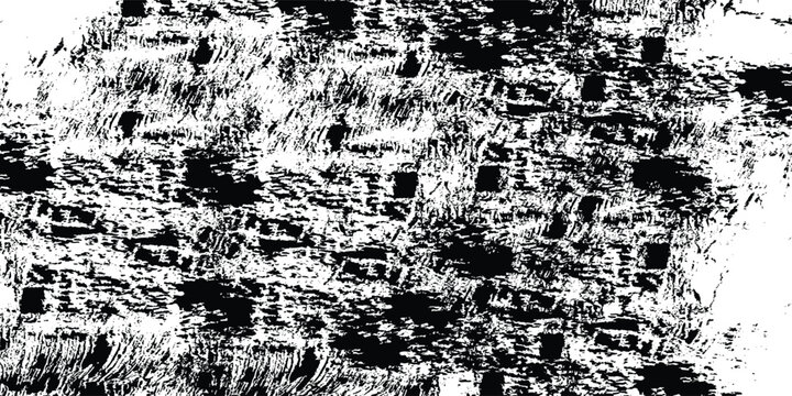 Heavy Grunge Distressed Texture in High Contrast Black and White.