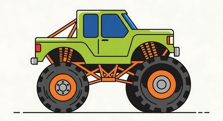 Monster truck illustration