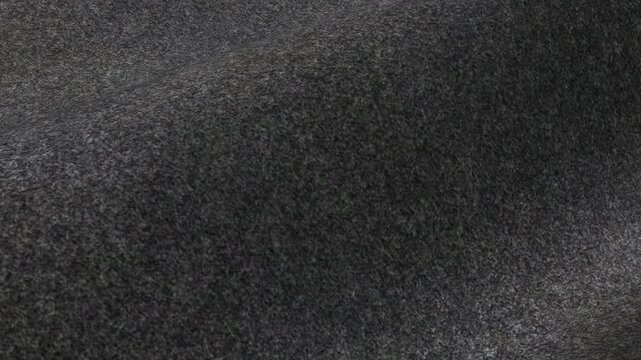 Charcoal Brushed Cashmere Fabric Texture in High Resolution, Looped Background, Rotation, Waves
