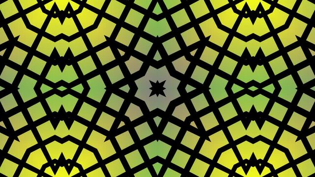 Traditional Seamless Pattern in Shiny Gold and Black, Turkish Window Inspired Background for Wallpaper, Fabric, Digital Media and Creative Design