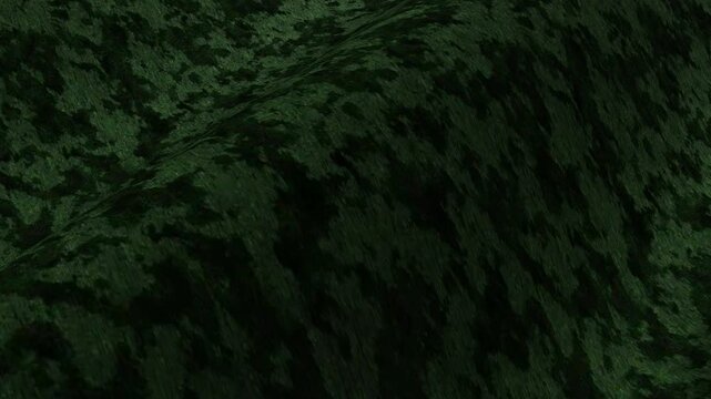Deep Forest Green Velvet Fabric Texture in High Resolution, Waves, Rotation, Looped Background
