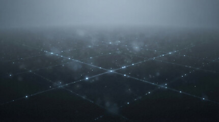 Fototapeta premium Abstract data network background with glowing grid connections 