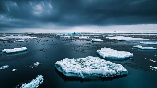  savissivik coastal ice fields greenland orbit video