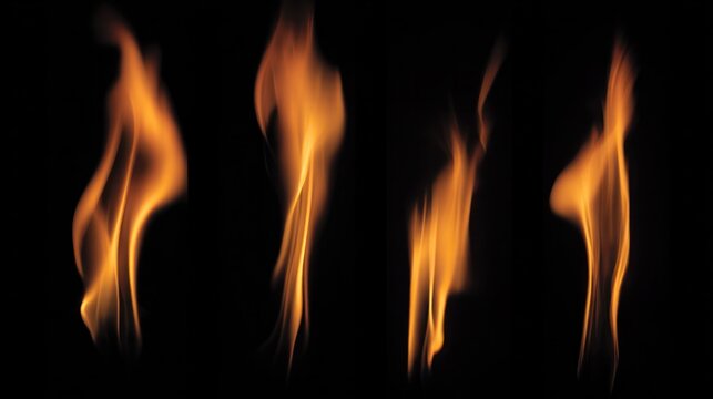 fire control. A collection of flames isolated on a black background, with dramatic lighting effects, a laboratory safety poster designed specifically for STEM education and laboratory safety posters.