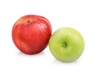 red and green apple are isolated on a transparent background © Milena Wi