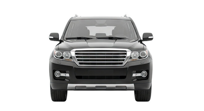 Black SUV Front View